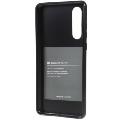 Huawei P30 Mercury melns cieta silikona (TPU) apvalks / vacins.lv