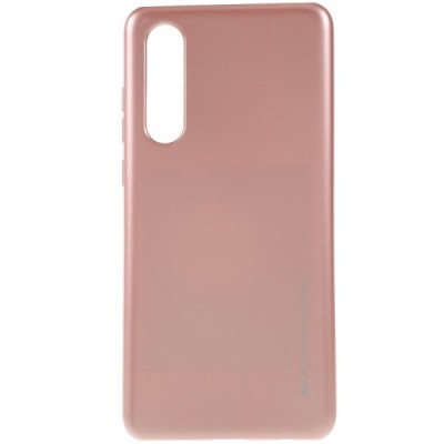Huawei P30 šviesiai rožinis Mercury kieto silikono (TPU) dėklas - nugarėlė / Priedai.lt