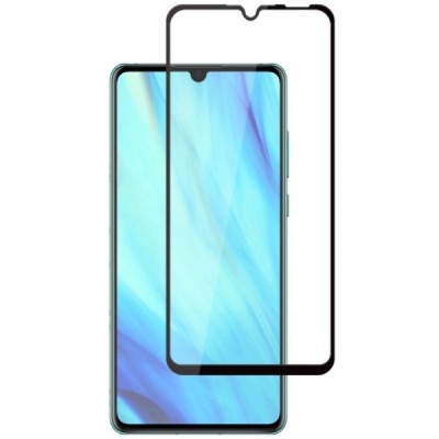 Huawei P30 „Mocolo“ 9H Tempered Glass sustiprintos apsaugos juodas pilnai dengiantis apsauginis ekrano stiklas 0,2 mm / Priedai.