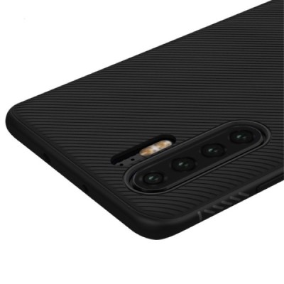 Huawei P30 Pro „Lenuo“ cieta silikona (TPU) melns apvalks / vacins.lv