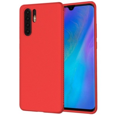 Huawei P30 Pro „Lenuo“ cieta silikona (TPU) sarkans apvalks / vacins.lv