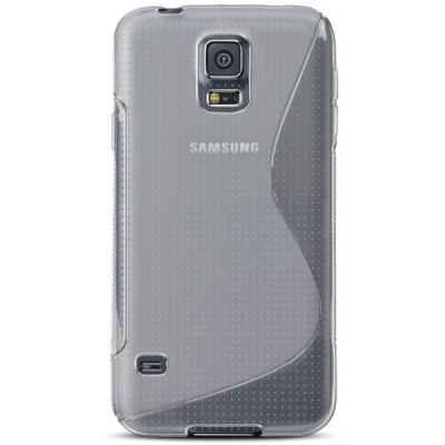 Samsung Galaxy S5 (S5 Neo) dėklas (kieto silikono - TPU, skaidrus) / Priedai.lt