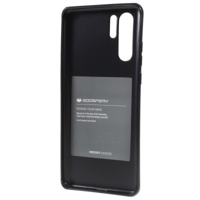 Huawei P30 Pro juodas Mercury kieto silikono (TPU) dėklas - nugarėlė / Priedai.lt
