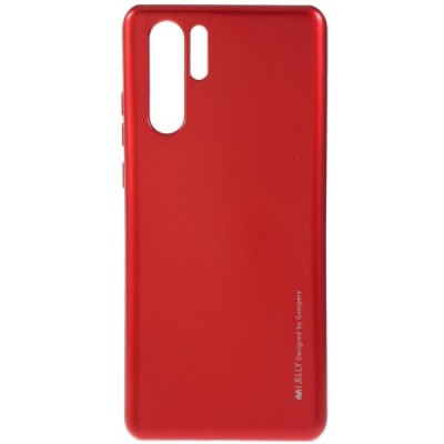 Huawei P30 Pro Mercury sarkans cieta silikona (TPU) apvalks / vacins.lv