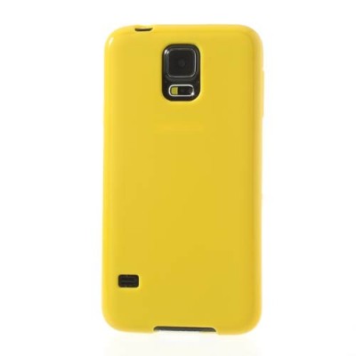 Samsung Galaxy S5 (S5 Neo) Jelly Case dzeltens cieta silikona (TPU) futrālis / Vacins.lv