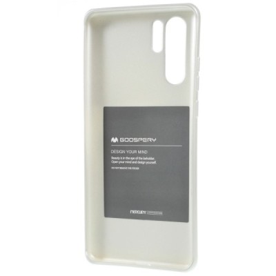 Huawei P30 Pro sidabrinis Mercury kieto silikono (TPU) dėklas - nugarėlė / Priedai.lt