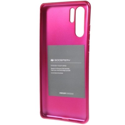 Huawei P30 Pro tamsiai rožinis Mercury kieto silikono (TPU) dėklas - nugarėlė / Priedai.lt