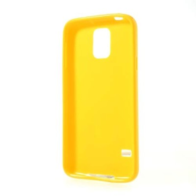 Samsung Galaxy S5 (S5 Neo) Jelly Case dzeltens cieta silikona (TPU) futrālis / Vacins.lv