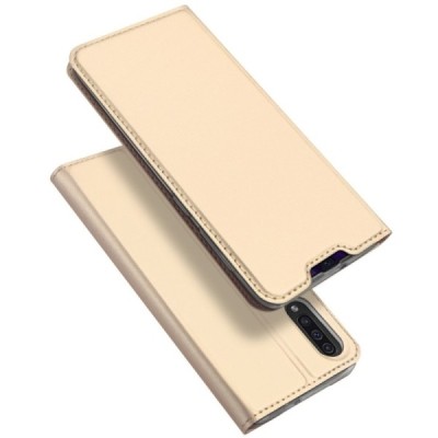 Samsung Galaxy A50 A505F (A50s A507F, A30s A307F) „Dux Ducis“ Skin sērijas zelta ādas atvērams maciņš / Vacins.lv