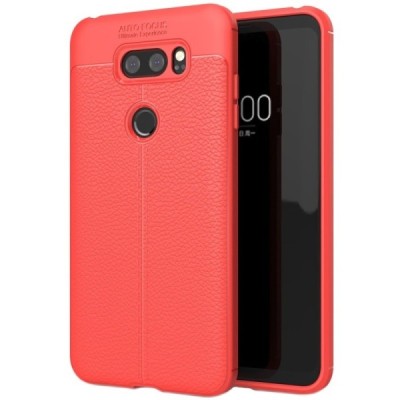 LG V30 (H930) „FOCUS“ kieto silikono TPU raudonas dėklas - nugarėlė / Priedai.lt