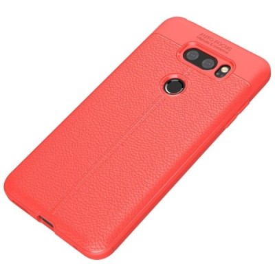LG V30 (H930) „FOCUS“ kieto silikono TPU raudonas dėklas - nugarėlė / Priedai.lt