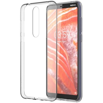 Nokia 3.1 Plus (2018) cieta silikona (TPU) dzidrs apvalks / vacins.lv
