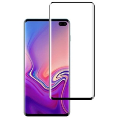 Samsung Galaxy S10+ (G975) „Mocolo“ 9H Tempered Glass sustiprintos apsaugos juodas pilnai dengiantis apsauginis ekrano stiklas 0