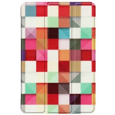 Apple iPad mini 4 (iPad mini 2019) atvēramais „Cubes“ krāsains maciņš / Vacins.lv
