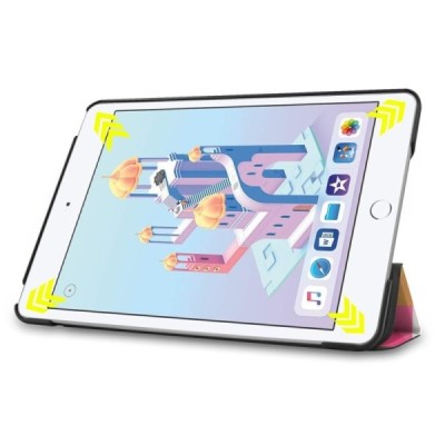 Apple iPad mini 4 (iPad mini 2019) atvēramais „Cubes“ krāsains maciņš / Vacins.lv