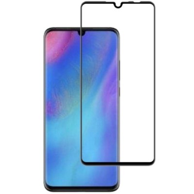 Huawei P30 Lite „Mocolo“ 9H Tempered Glass sustiprintos apsaugos juodas pilnai dengiantis apsauginis ekrano stiklas 0,2 mm / Pri