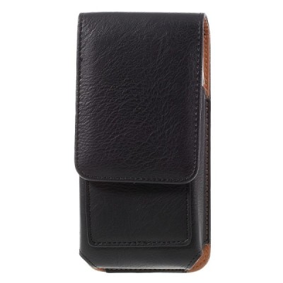 Apple iPhone 8 Plus Universalus dėklas prie diržo, vertikalus, juodas (XL+ dydis) / Priedai.lt