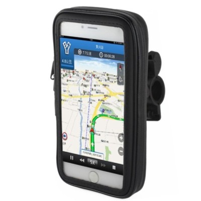 „Handlebar“ melns universāls telefona futrālis velosipēdam (L+) / Vacins.lv