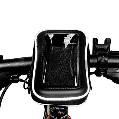 „OQSPORT“ melns universāls telefona futrālis velosipēdam (L) / Vacins.lv