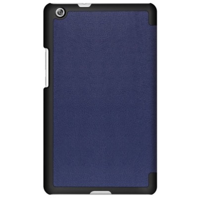 Huawei MediaPad M5 Lite 10 atverčiamas mėlynas odinis dėklas - knygutė / Priedai.lt