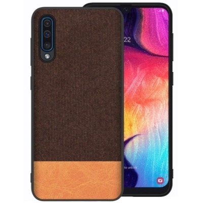 Samsung Galaxy A50 A505F (A50s A507F, A30s A307F) „Fashion“ gaiši brūns cieta silikona apvalks / Vacins.lv