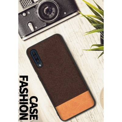 Samsung Galaxy A50 A505F (A50s A507F, A30s A307F) „Fashion“ gaiši brūns cieta silikona apvalks / Vacins.lv