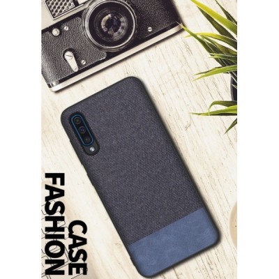 Samsung Galaxy A50 A505F (A50s A507F, A30s A307F) „Fashion“ zils cieta silikona apvalks / vacins.lv