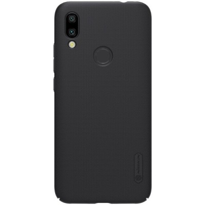 Xiaomi Redmi 7 Nillkin Frosted Shield melns plastmasas apvalks / vacins.lv