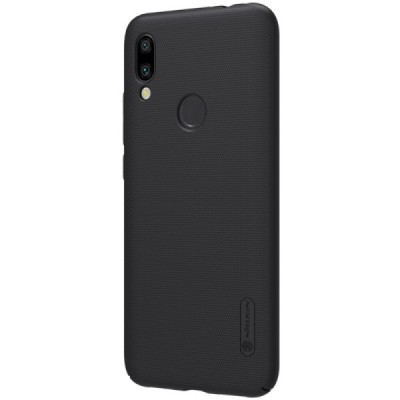Xiaomi Redmi 7 Nillkin Frosted Shield melns plastmasas apvalks / vacins.lv
