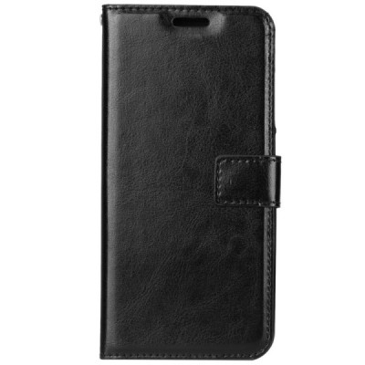 Xiaomi Redmi 7 atvēramais ādas melns maciņš, grāmata (maks) / Vacins.lv