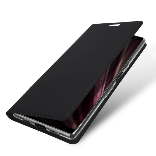 „Dux Ducis“ Skin atvērams maciņš - melns (Xperia 10 Plus)