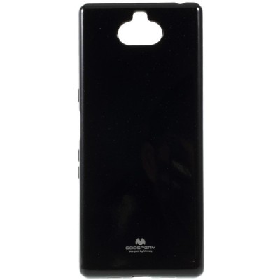 Sony Xperia 10 Plus (XA3 Ultra) Mercury juodas kieto silikono TPU dėklas - nugarėlė / Priedai.lt