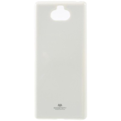 Sony Xperia 10 Plus (XA3 Ultra) Mercury baltas kieto silikono TPU dėklas - nugarėlė / Priedai.lt