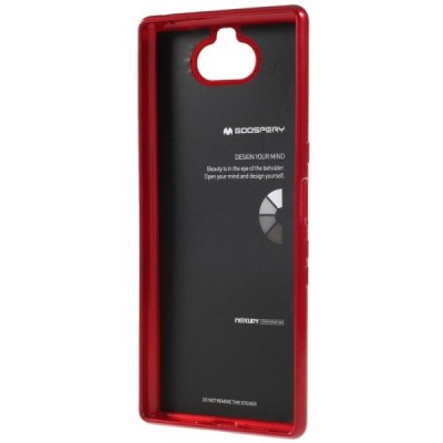 Sony Xperia 10 Plus (XA3 Ultra) Mercury raudonas kieto silikono TPU dėklas - nugarėlė / Priedai.lt