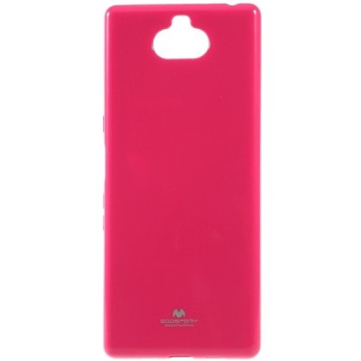 Sony Xperia 10 Plus (XA3 Ultra) Mercury tamsiai rožinis kieto silikono TPU dėklas - nugarėlė / Priedai.lt