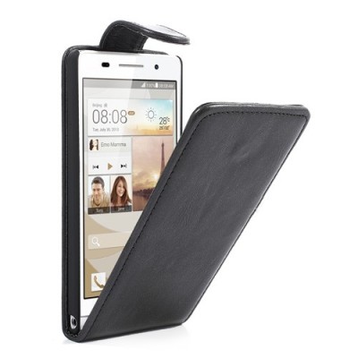 „Crazy Horse“ odinis juodas Huawei Ascend P6 dėklas (dėkliukas) / Priedai.lt