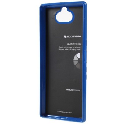 Sony Xperia 10 Plus (XA3 Ultra) Mercury tamsiai mėlynas kieto silikono TPU dėklas - nugarėlė / Priedai.lt