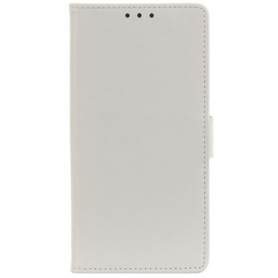 Samsung Galaxy A40 (A405F) atverčiamas baltas odinis dėklas - piniginė / Priedai.lt