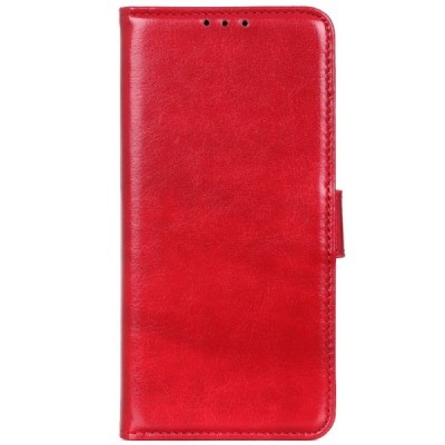 Samsung Galaxy A40 (A405F) atverčiamas raudonas odinis dėklas - piniginė / Priedai.lt