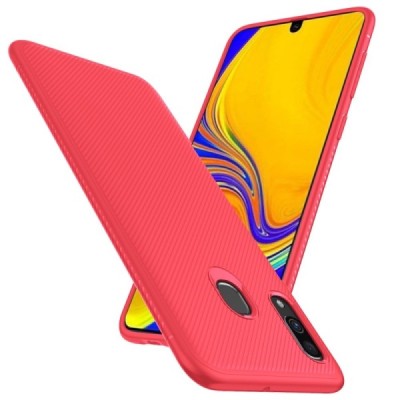 Samsung Galaxy A40 (A405F) „Lenuo“ kieto silikono TPU raudonas dėklas - nugarėlė / Priedai.lt