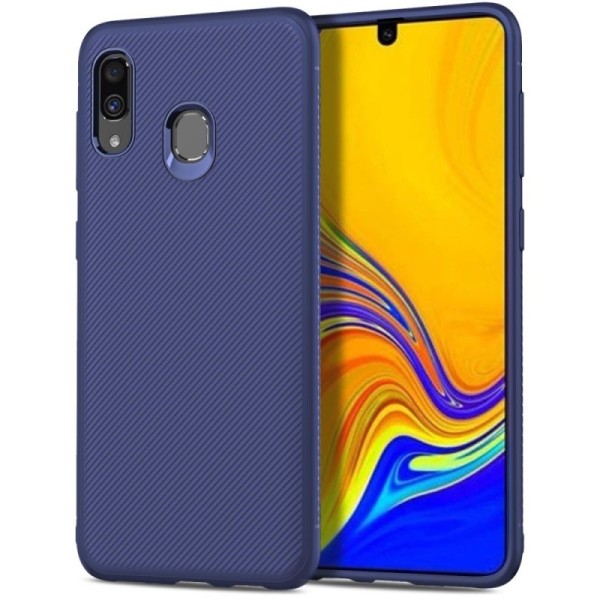 „Lenuo“ cieta silikona (TPU) apvalks - zils (Galaxy A40)