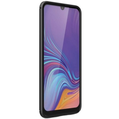 Samsung Galaxy A40 (A405F) „Carbon“ kieto silikono TPU juodas dėklas - nugarėlė / Priedai.lt