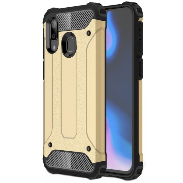 Sustiprintos apsaugos dėklas - auksinis (Galaxy A40)