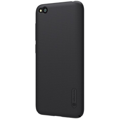 Xiaomi Redmi Go Nillkin Frosted Shield melns plastmasas apvalks / vacins.lv