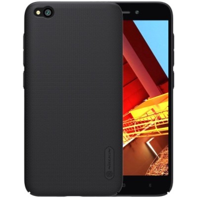 Xiaomi Redmi Go Nillkin Frosted Shield melns plastmasas apvalks / vacins.lv