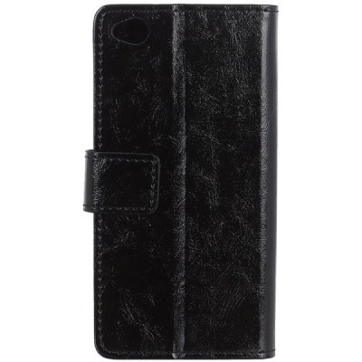 Xiaomi Redmi Go atvēramais ādas melns maciņš, grāmata (maks) / Vacins.lv