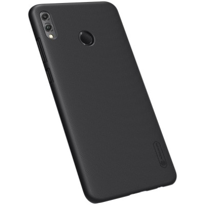 Huawei Honor 8X Nillkin Frosted Shield juodas plastikinis dėklas / Priedai.lt