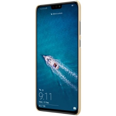 Huawei Honor 8X Nillkin Frosted Shield auksinis plastikinis dėklas / Priedai.lt