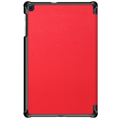 Samsung Galaxy Tab A 10.1 2019 (T515, T510) atverčiamas raudonas odinis dėklas - knygutė / Priedai.lt