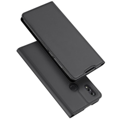 „Dux Ducis“ Skin serijos Huawei Honor 8X Max juodas odinis atverčiamas dėklas / Priedai.lt